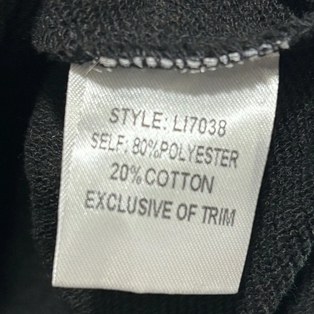 Women's Black Crewneck with pink & white tassels - Picture 4 of 6